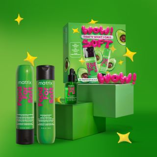 ✨ Matrix Food For Soft – dárkový balíček pro hydrataci suchých vlasů Obnovte hebkost a hydrataci svých vlasů s tímto...