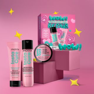 💝 Dárkový balíček Matrix Instacure Build a Bond – pro okamžitou obnovu a sílu poškozených vlasů. Trojice profesionálních...