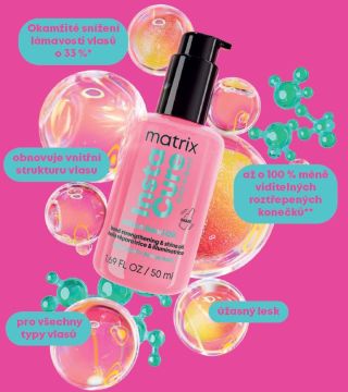 ✨ Vlasy silnější, hladší a lesklé – každý den ✨ Matrix Instacure Build-A-Bond Billion Bond Oil je olej, který nejde jen po...